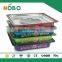 stainless steel colorful flower decal buffet server