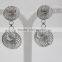 316l Stainless steel round pendant dangles fashion earring designs new model earrings