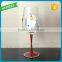 Merry Christmas Handpainted Glass Goblet Cups Lead Free Crystal Glass Candle Holder White Beard Santa Claus Glass Candle Holder