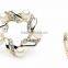 Korean fashion jewelry wholesale zinc alloy pearl rhinestone flower sacrf clip brooch