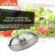 Allnice good quality honeycomb design single handle stainless steel nonstick pan/skilletwith lid for kitchen