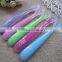 hot sales food grade silicone baby spoon with inserted nylon stick