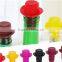 keep fresh unti-dust airtight silicone screw wine stopper