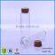 clear glass test tube with cork 90ml