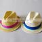 Women paper straw sun hat multi-color with hollow-out decorative pattern