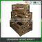 Vintage Wooden Storage Crate With Lids