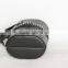 Foldable Black leather Travel Cosmetic Bag/Cardboard cosmetic case