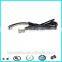 6ft 1.83m 5.5x2.1mm right angle plug to dc leads with bushing
