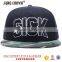 China factory custom logo camo brim snap back black