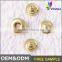 Fashion custom size metal magnetic nickel-Free Washable round No Hole Screw jean button