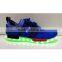 Flyknit material led light sneaker for men and women cheap price own-designed