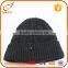 Hot salling product man knitted hat black plain summer beanie cap