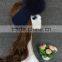 Women hot sale Fashion Knit Headband With Real Raccoon Fur Pompom