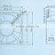 180mm axial cooling fan panel exhaust fan