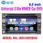 2 din universal car dvd radio multimedia WINCE SYSTEM player with 6.5inch touch screen ,gps,bluetooth