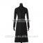 2015 new style 100% cashmere black coat 2015 women fashion clothing