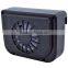 Portable solar power car windshield air vent exhaust fan cooling system radiator
