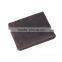 Unique design vintage style men's genuine crazy horse leather wallet with coin pocket