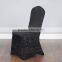 Silver Glitter Spandex Dining Chair Cover
