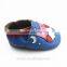 Owl Blue Leather Baby Toddler Boys Shoes