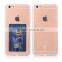 Newest multicolor anti-friction soft TPU with card slot slim transparent mobile phone case back cover for Apple iPhone 6