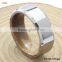 Fashion Wood Jewelry Brushed Surface KOA WOOD Inlaid Inner Titanium Ring