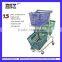 yiwu folding shopping trolley use in Supermarket HSX-1307