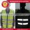 high visibility 2pockets refletive security vest/reflective running vest