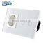 EU standard 2gang 1way remote control switch with 13a 3pin socket