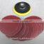 cruciate shape aluminium oxide fiber disc sanding disc