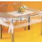 TJ-4906 Transparent emboossed tablecloth with golden & silver