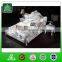 G8803 wholesale high quality solid wood leather bed/luxury italian genuine leather bed