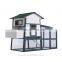 Pawhut 90" x 41" x 59" Dutch Gambrel Style Chicken Coop w/Nesting Box and Outdoor Run