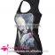 Black Chic Womens Skeleton Beauty Rose 3D Printed Tank Top wholesale