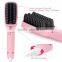 New items beauty gorgeous magic 2 In 1 ionic hair comb straightener hair straightening brush with LCD display