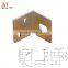 Nickel Plated Metal Furniture Angle Corner Brackets