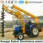 100HP tractor mounded high efficiency earth anuger equipment with 5 tons crane for sale