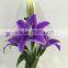 3 Flower Heads Artificial Lily Flower for Floral Arrangement