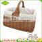 Wholesale new style eco-friendly handmade large empty oval wicker baskets