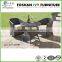 Cube outdoor rattan furniture wicker dining table and chairs