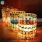 Glass mosaic candlestick