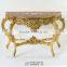 Rococo Style Furniture Living Room Antique Gold Console Table