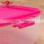 Eco-friendly 36*36*16cm plastic cake storage box with cover/lid