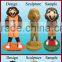 2017 hotsalling resin bobble head mini figurine for gifts