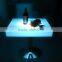 Illuminated color changing suqare top led glowing cocktail tables