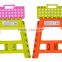 39CM Plastic Folding Step Stool, Portable Small Folding Chair, Outdoor Camping Foldable Stool
