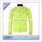 Wholesale Custom Sports Neon Yellow Running Nylon Jacket With Coated 20D Fabric