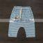 Very cheap 100% cotton baby short stripes harem pants with waistband