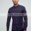 Custom Long Sleeve Spread Collar Mens Pre-Shrunk 97% Cotton 3% Elastane Breathable Quick Dry Slim Fit Casual Plaids Dress Shirts