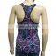 New Sublimation Printed Fitness Wear Yoga Wear Women Y Back Fitness Tank Top